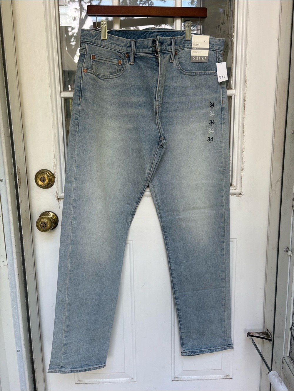 GAP Men's Light Wash Slim Straight Jeans